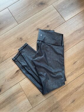 lululemon athletica Metallic Black/Gray High-Rise Leggings